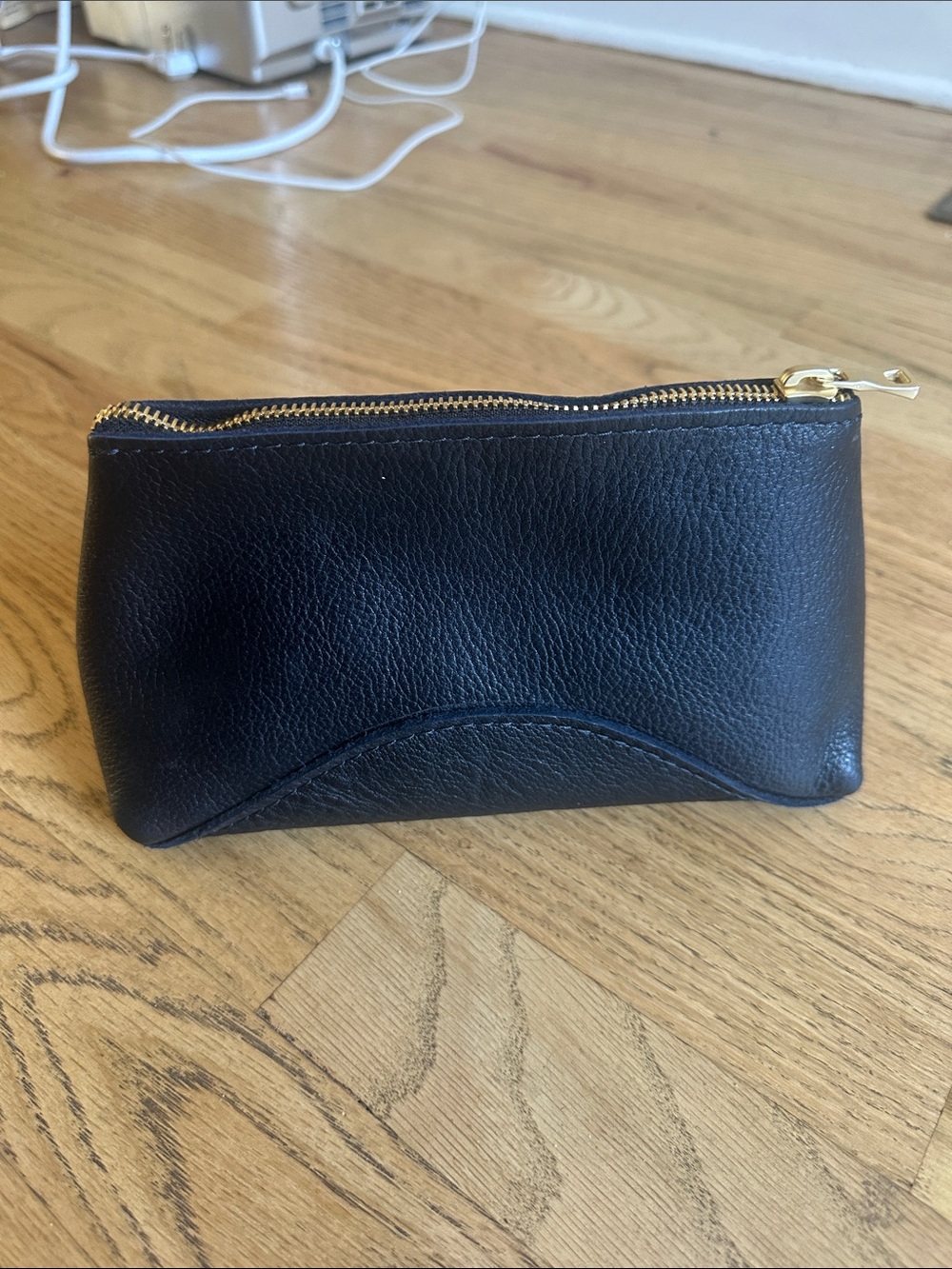 Portland leather sundaze black pebbles pouch - Picture 2 of 4